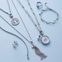 Halskette CONSENZA 70 cm silber Clip & Mix