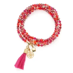 Halskette DONNA 80 cm pink Sommer