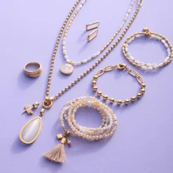 Halskette DONNA 80 cm sand Sommer