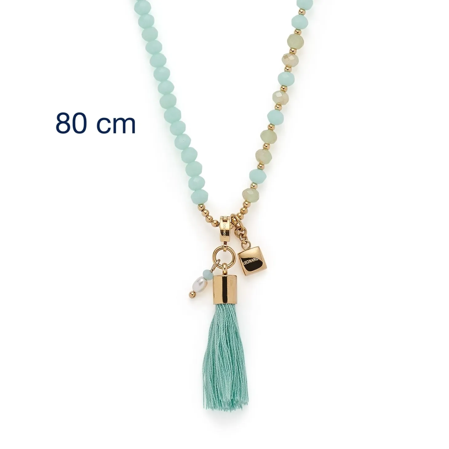 Halskette DONNA 80 cm türkis Sommer