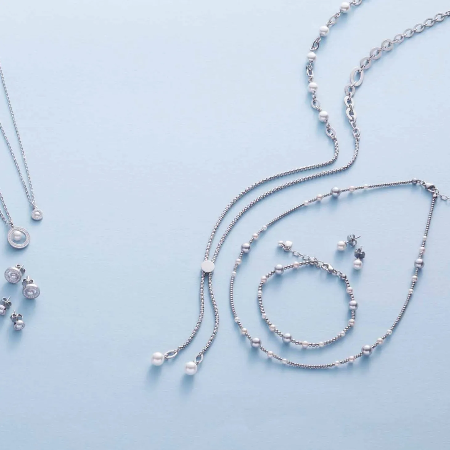 Halskette ELSANA 42 cm silber