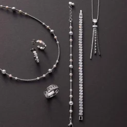 Halskette ELSANA 42 cm silber