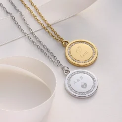 Halskette FERRARA 45 cm gold mit persönlicher Gravur