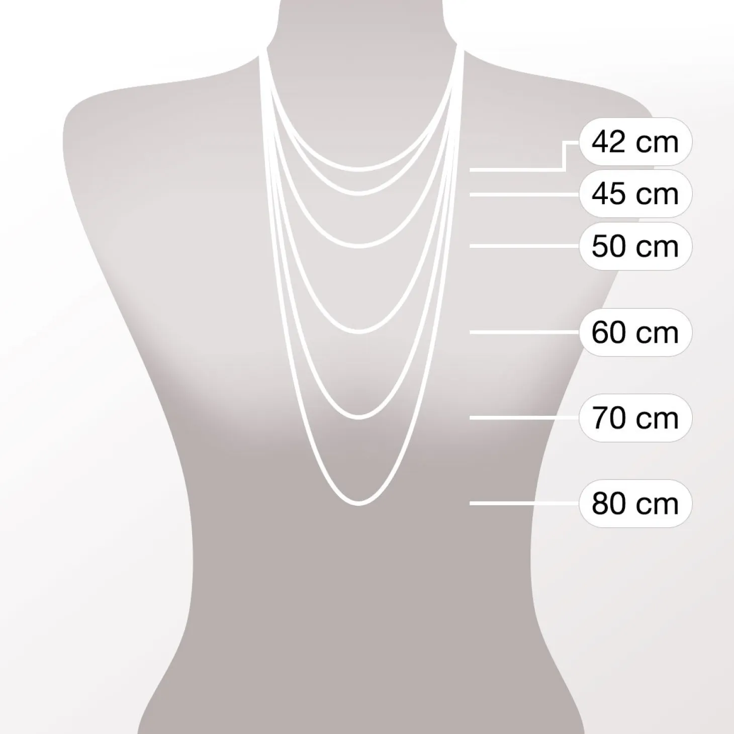 Halskette GISELLE 45 cm