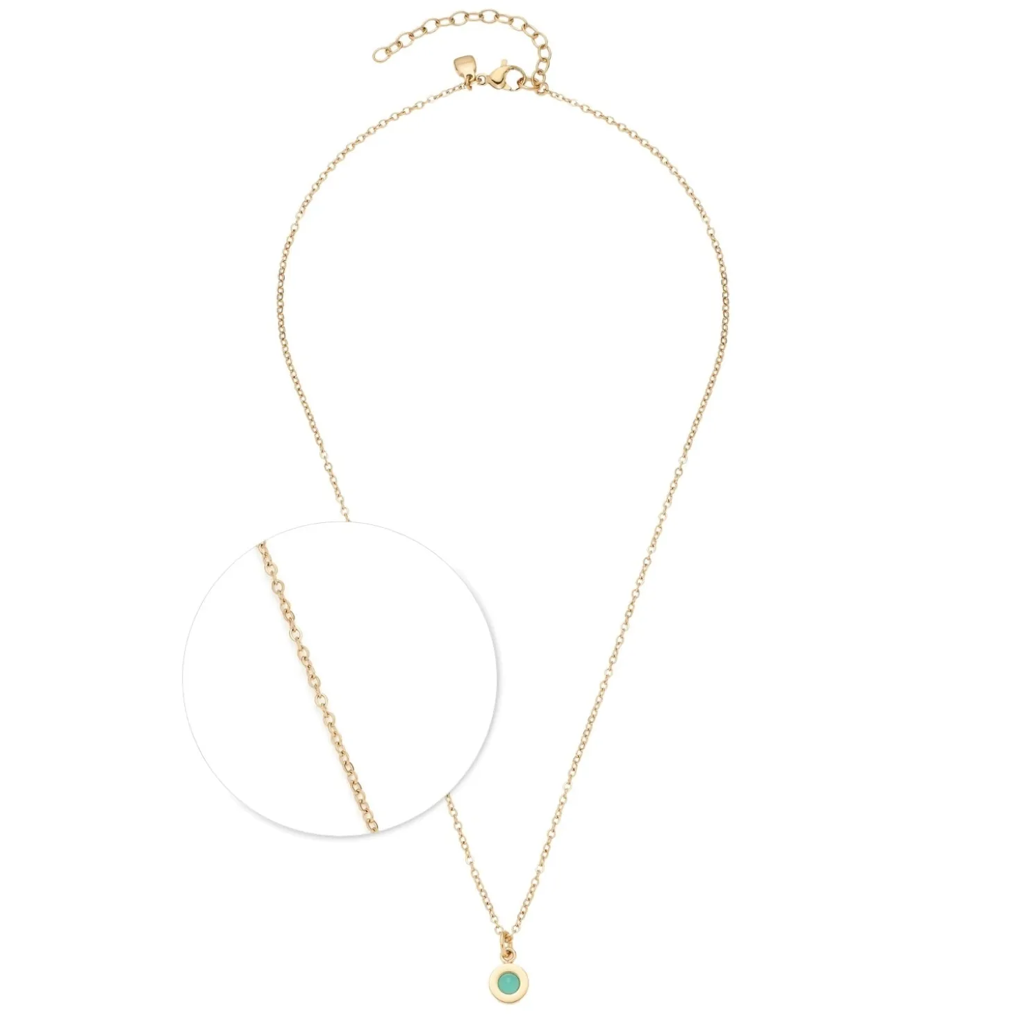 Halskette ISA 42 cm aqua