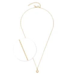 Halskette ISA 42 cm gold/weiß Sommer Special