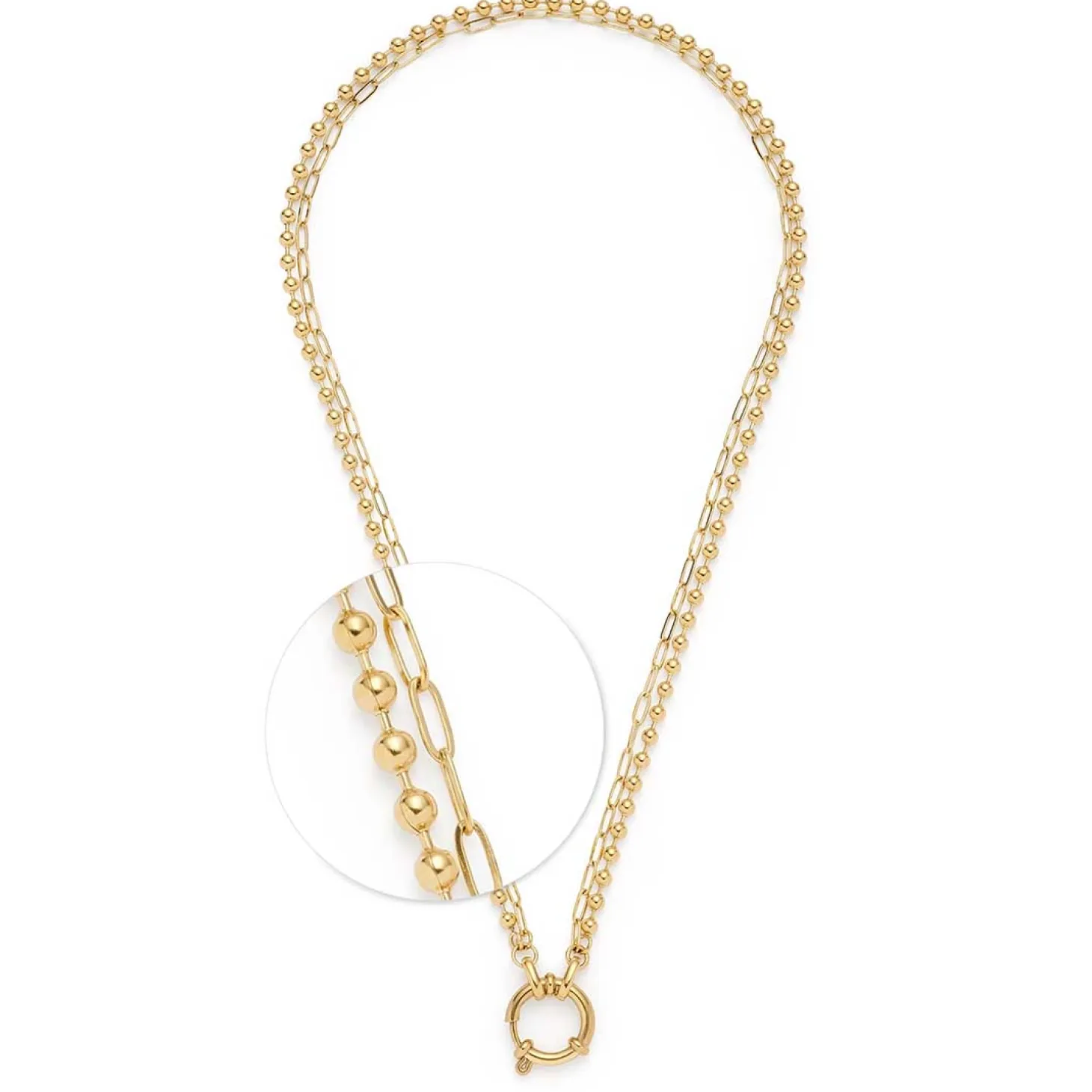 Halskette LIZZY 45 cm gold Clip & Mix