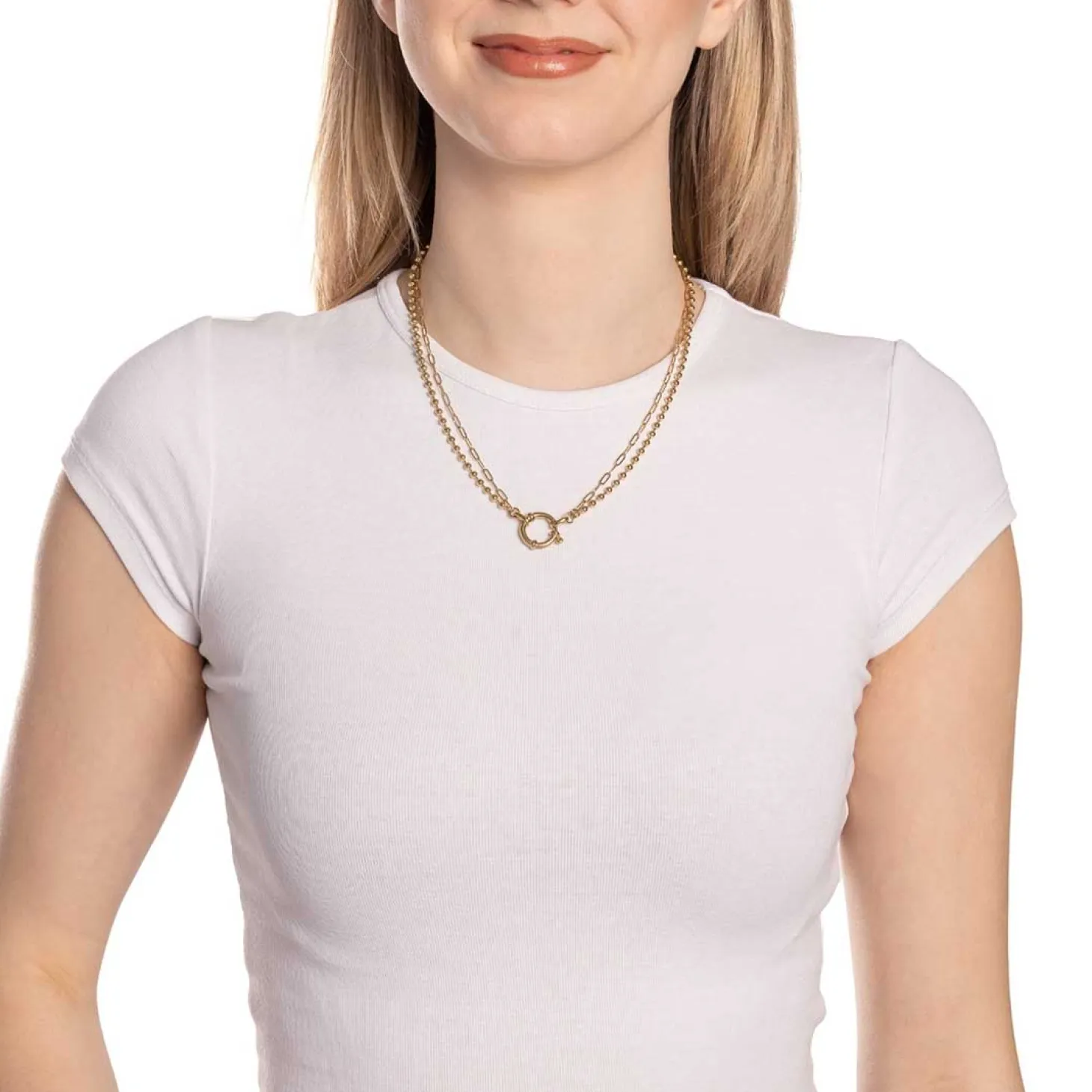 Halskette LIZZY 45 cm gold Clip & Mix