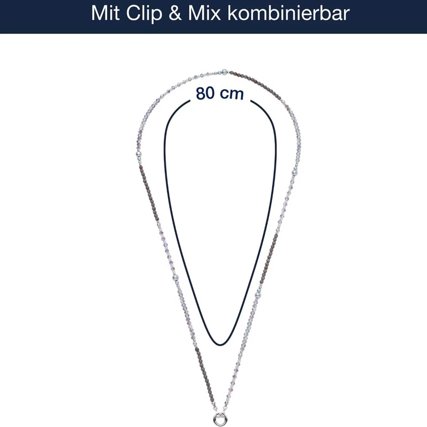 Halskette MANON 80 cm Clip & Mix
