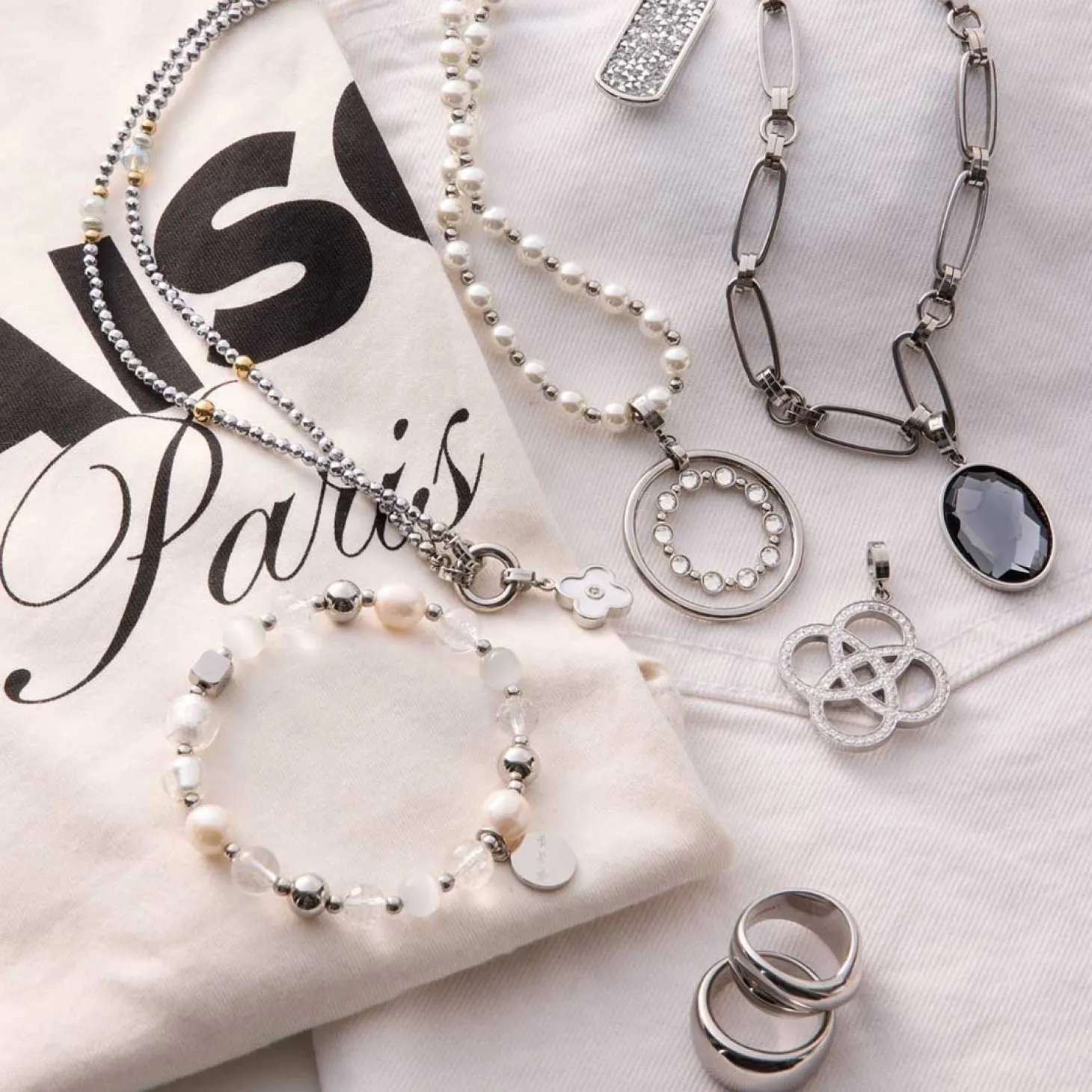 Halskette NOURA 70 cm Clip & Mix