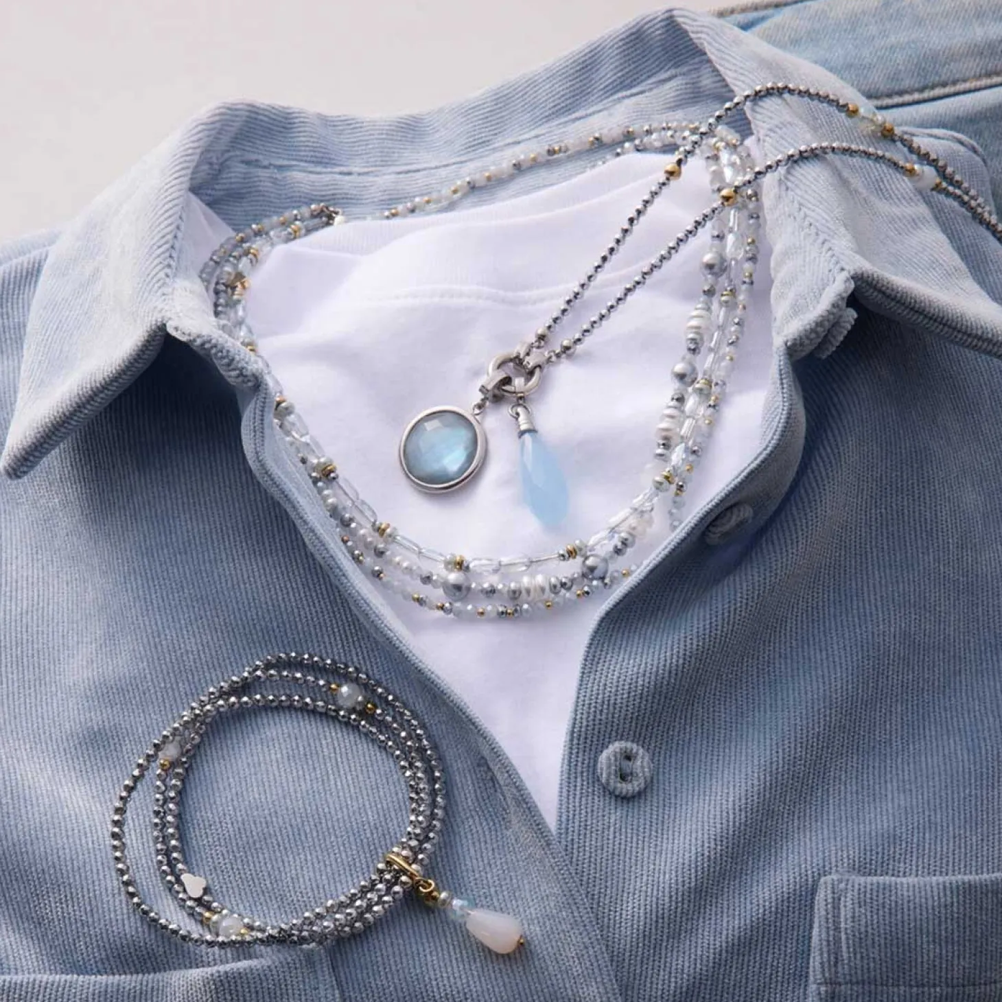 Halskette NOURA 70 cm Clip & Mix