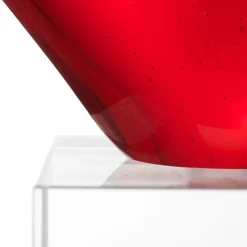 Herzskulptur HEART 24 cm rot mit persönlicher Gravur