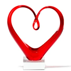 Herzskulptur HEART 24 cm rot