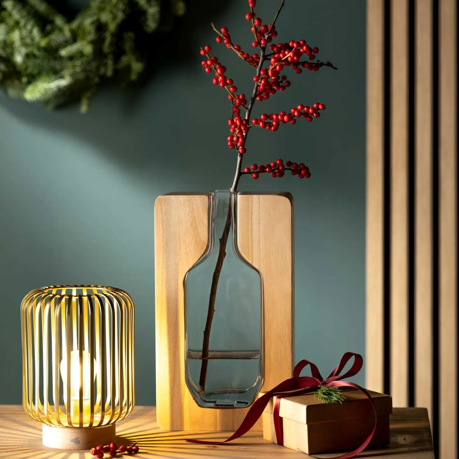 Holzvase AUTENTICO 30 cm