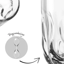 Kaffeeglas GOCCE 220ml 3. Variante 2er-Set