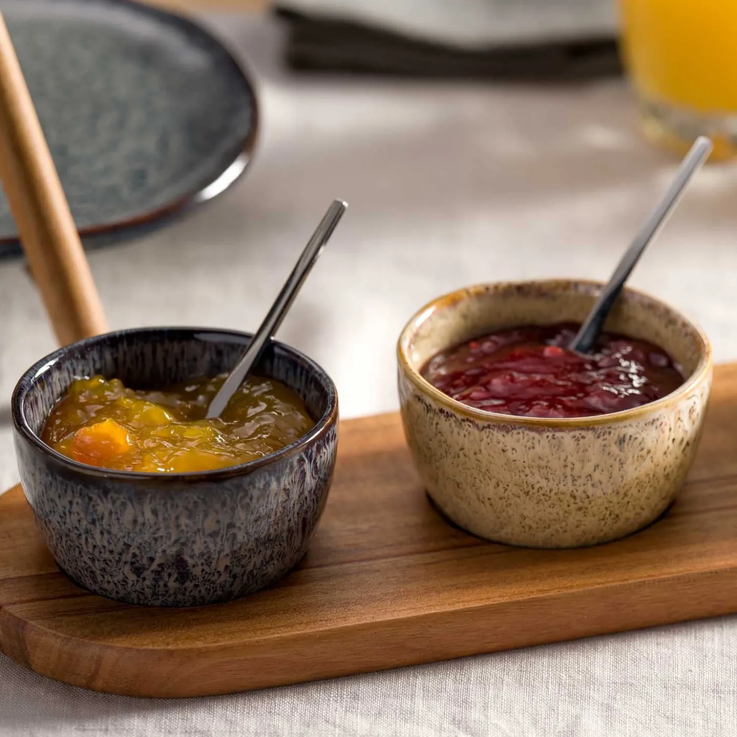 Keramikdipschale MATERA 8 cm anthrazit