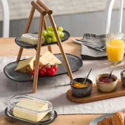 Keramikplatte MATERA 22 cm x 12 cm anthrazit