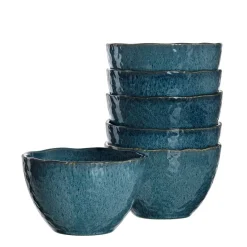 Keramikschale MATERA 15 cm blau 6er-Set