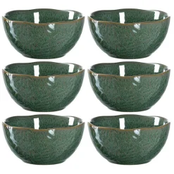 Keramikschale MATERA 12 cm grün 6er-Set