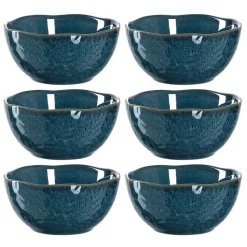 Keramikschale MATERA 12 cm blau 6er-Set
