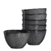 Keramikschale MATERA 15 cm anthrazit 6er-Set