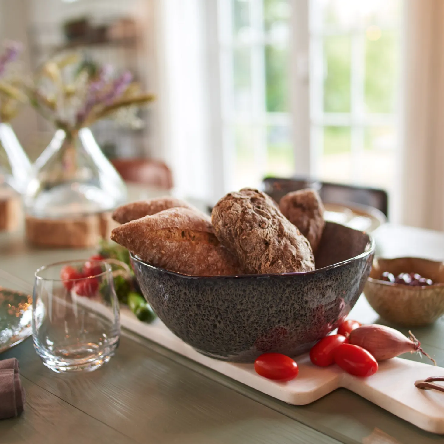 Keramikschale MATERA 24 cm anthrazit