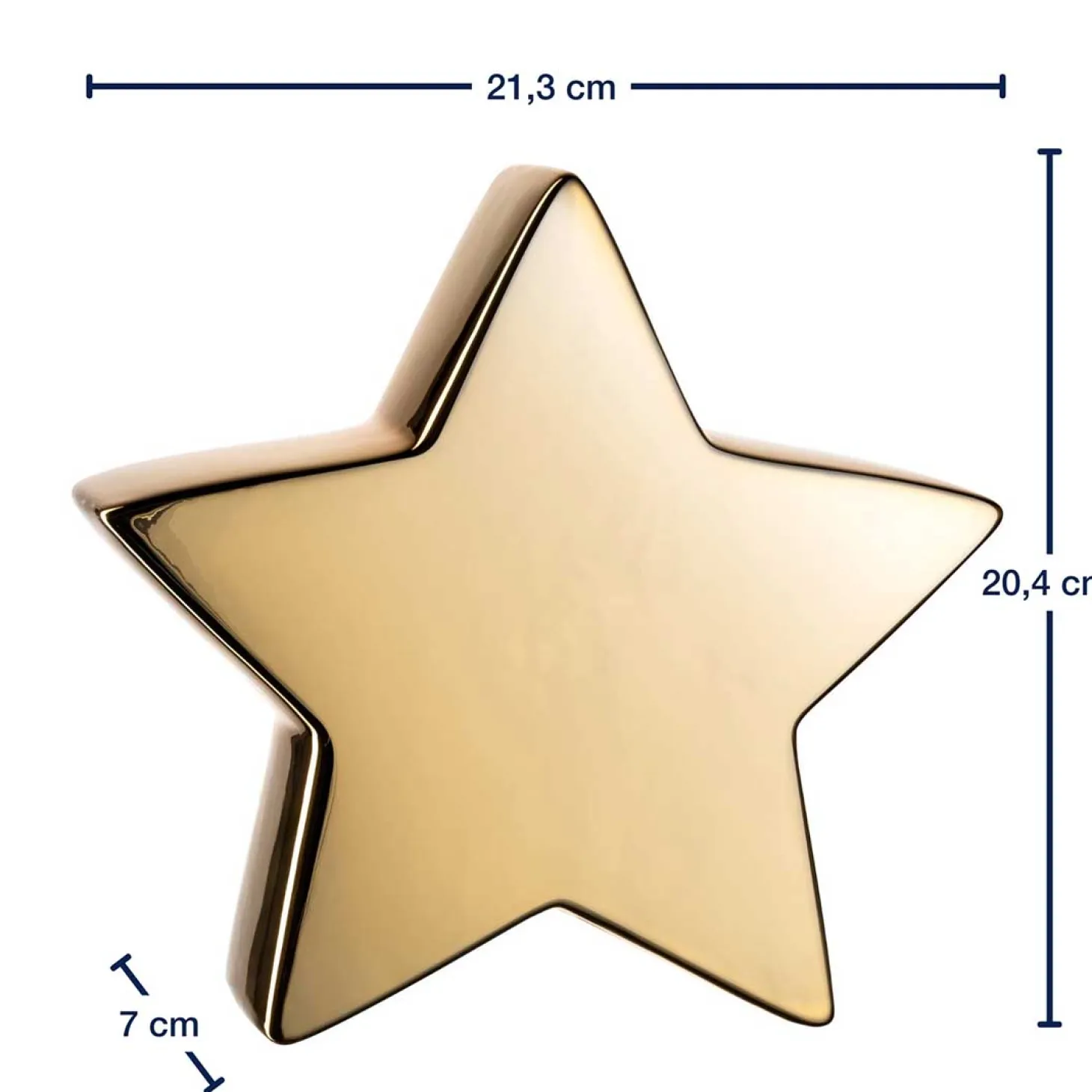 Keramikstern 20 cm gold MAGICO
