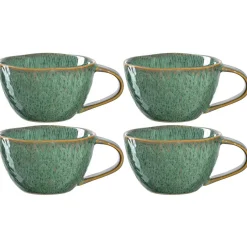 Keramiktasse MATERA 290 ml grün 4er-Set