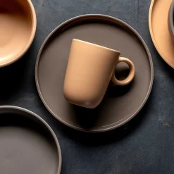 Keramiktasse ROMA 400 ml apricot 6er-Set