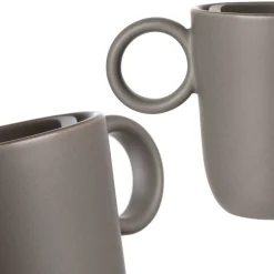 Keramiktasse ROMA 400 ml taupe 6er-Set