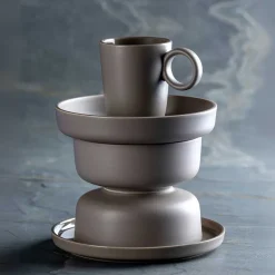 Keramiktasse ROMA 400 ml taupe 6er-Set