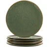 Keramikteller MATERA 27 cm grün 6er-Set