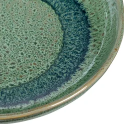 Keramikteller MATERA 21 cm grün tief 6er-Set