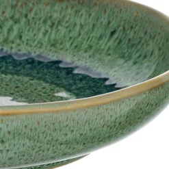 Keramikteller MATERA 21 cm grün tief 6er-Set