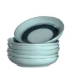 Keramikteller MATERA 21 cm blau tief 6er-Set