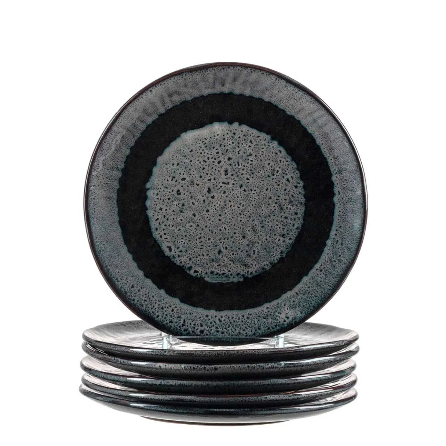 Keramikteller MATERA 23 cm anthrazit 6er-Set