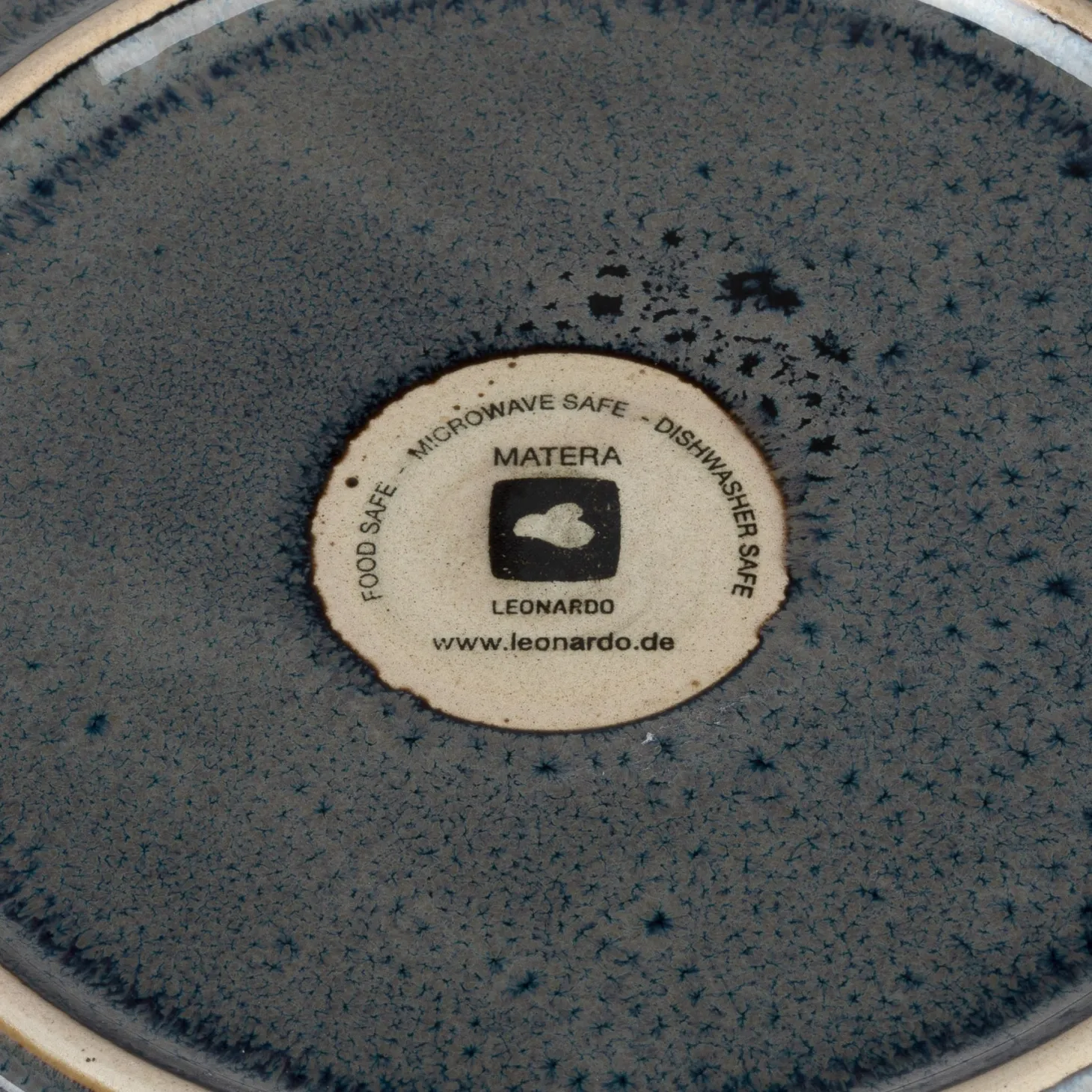 Keramikteller MATERA 23 cm anthrazit 6er-Set