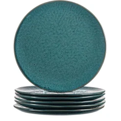 Keramikteller MATERA 27 cm blau 6er-Set