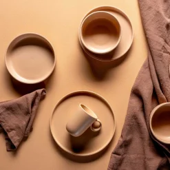 Keramikteller ROMA 27 cm apricot 6er-Set