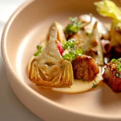 Keramikteller ROMA 20 cm apricot tief 6er-Set