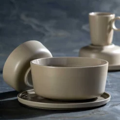 Keramikteller ROMA 27 cm beige 6er-Set