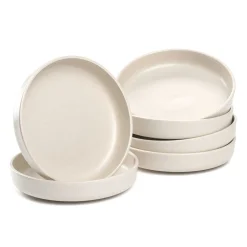 Keramikteller ROMA 20 cm creme tief 6er-Set