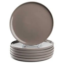 Keramikteller ROMA 27 cm taupe 6er-Set