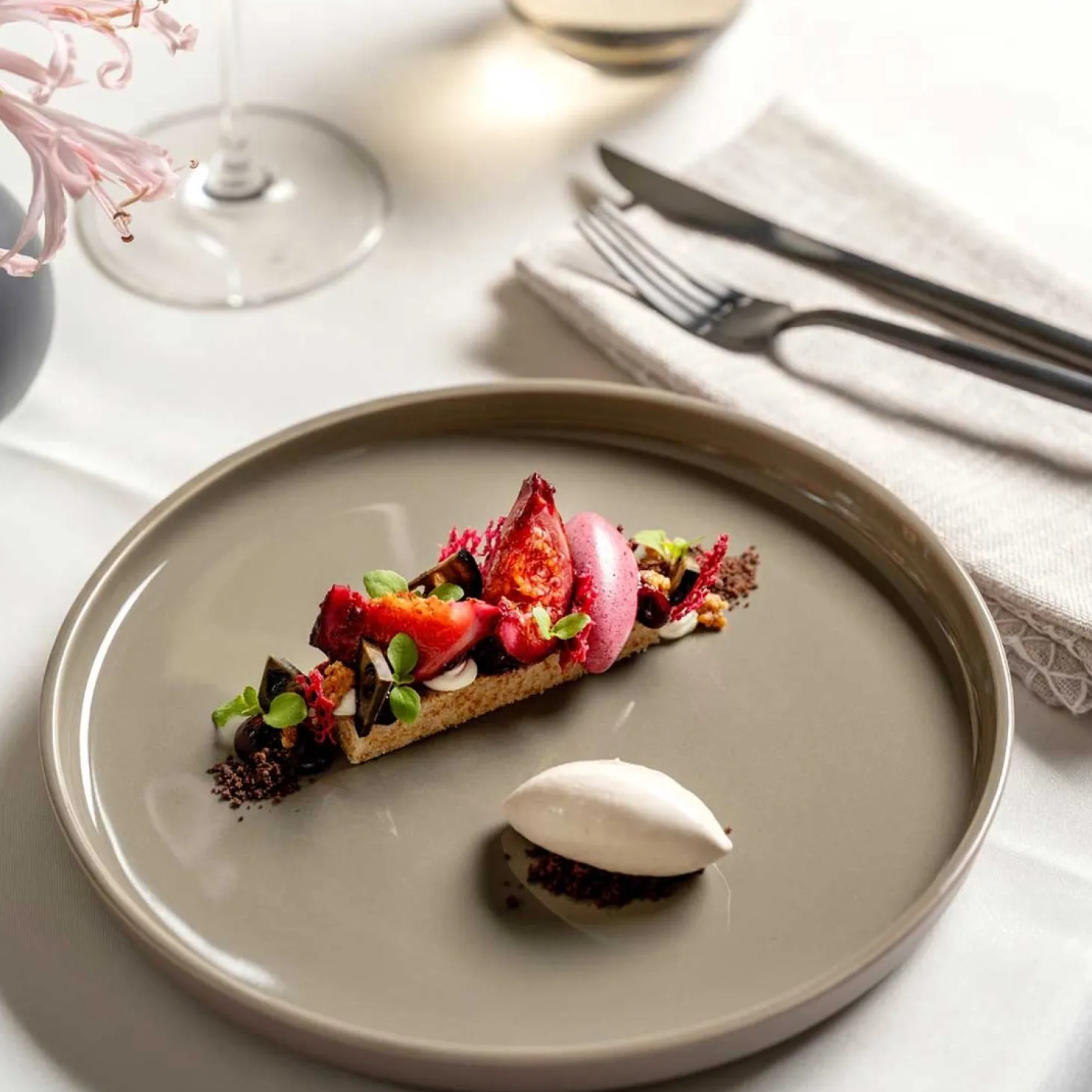 Keramikteller ROMA 22 cm taupe 6er-Set