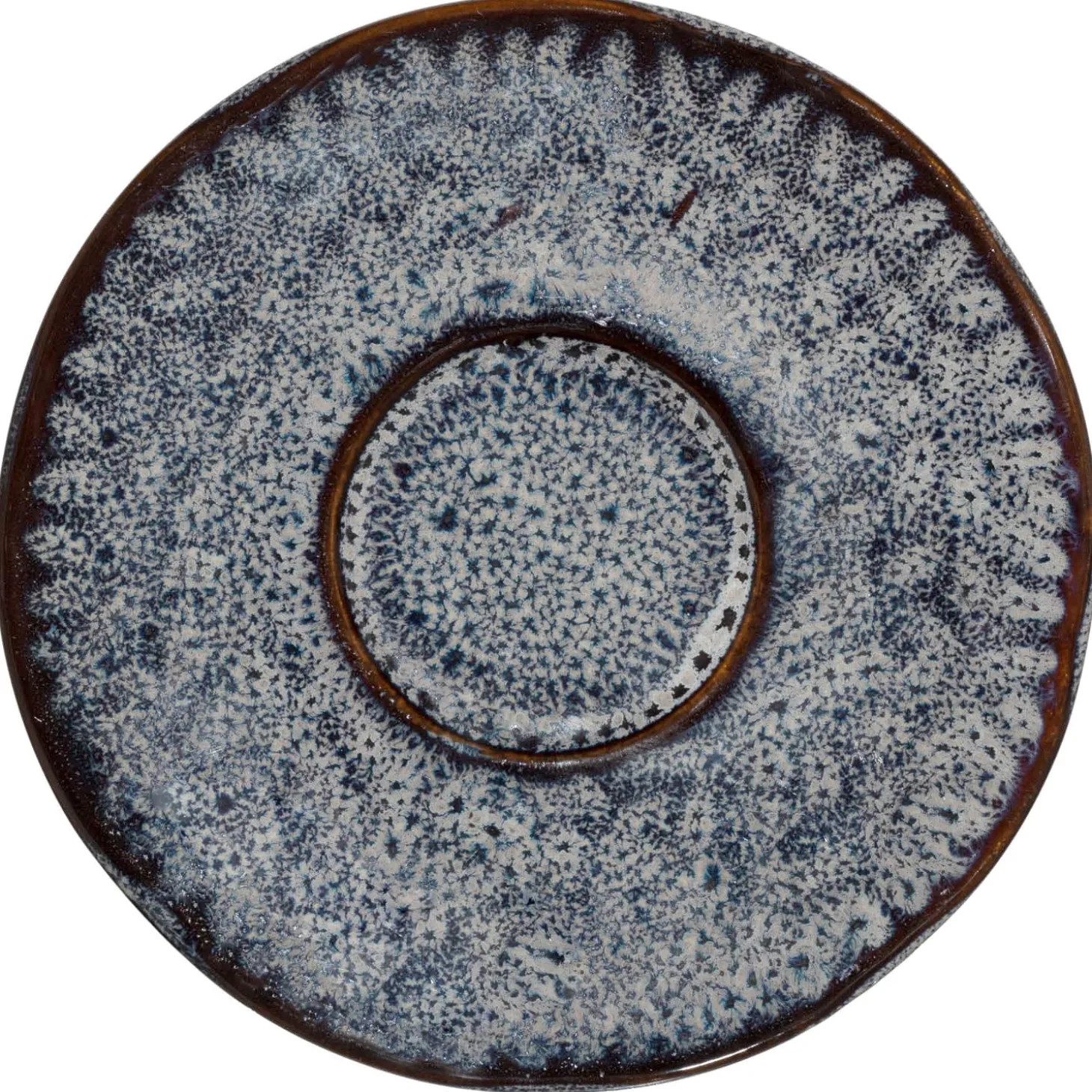 Keramikuntertasse MATERA 11 cm anthrazit 4er-Set