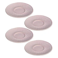 Keramikuntertasse MATERA 11 cm rosé 4er-Set