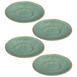 Keramikuntertasse MATERA 15 cm grün 4er-Set