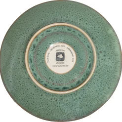 Keramikuntertasse MATERA 15 cm grün 4er-Set