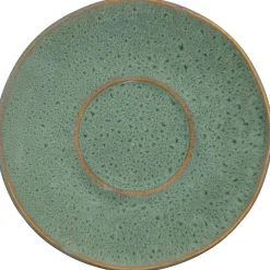 Keramikuntertasse MATERA 15 cm grün 4er-Set