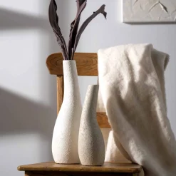 Keramikvase ARCO 30 cm taupe